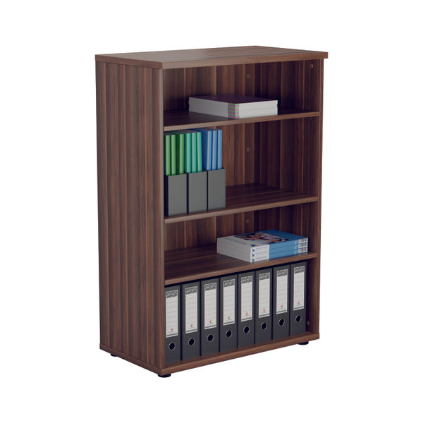 Jemini Wooden Bookcase 800x450x1200mm Dark Walnut KF810339