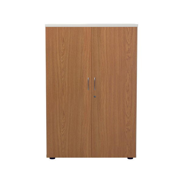 Jemini Wooden Cupboard 800x450x1600mm White/Nova Oak KF810490