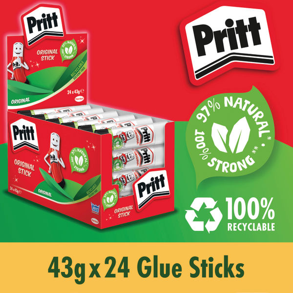 Pritt Stick Glue Stick 43g (Pack of 24) 1564148