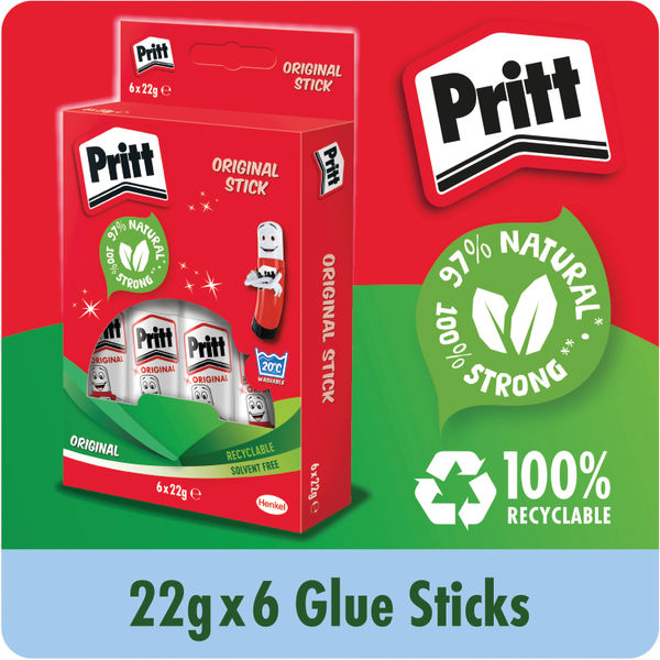 Pritt Stick Medium 22g, Pack of 6 - HK2234