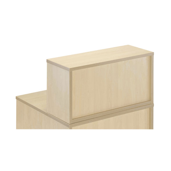 Jemini Reception Modular Straight Riser Unit 800x315x400mm Maple KF78972