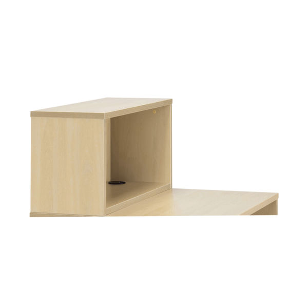 Jemini Reception Modular Straight Riser Unit 800x315x400mm Maple KF78972