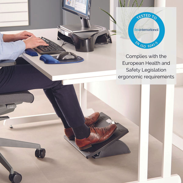 Fellowes Microban Adjustable Foot Rest Grey | 8035001