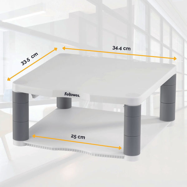 Fellowes Premium Monitor Riser Platinum 9171701