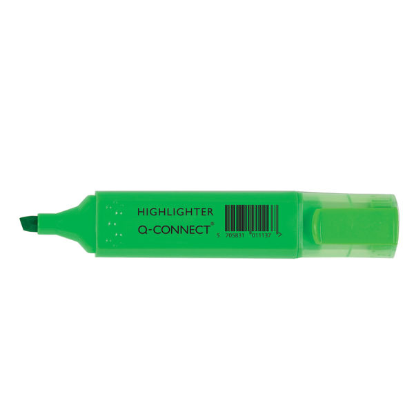 Q-Connect Green Highlighter Pen (10 Pack) KF01113