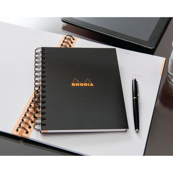 Rhodia Meeting A4 Book Wirebound Hardback Black 160 Pages (Pack of 3) 119238C