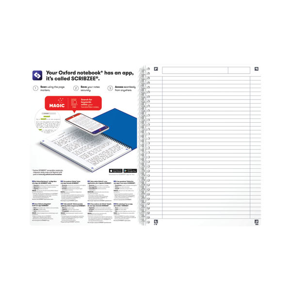 Oxford PP Transparent Wirebound Notebook A4 Assorted (Pack of 5) 100104241