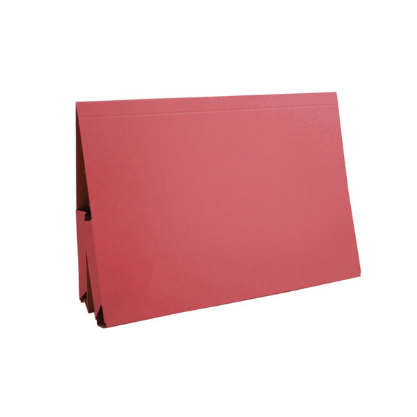 Exacompta Guildhall Legal Double Pocket Wallet Foolscap Red (Pack of 25) 214-RED