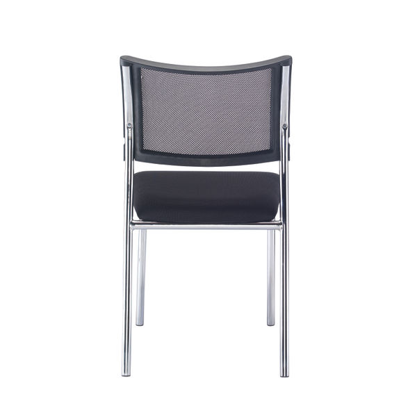 Jemini Jupiter Conference Chair 555x550x860mm Mesh Back Black/Chrome KF79892