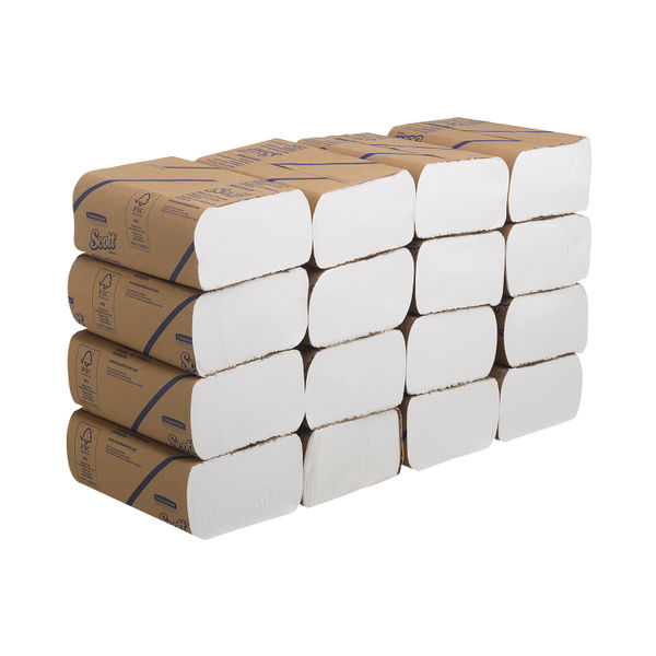 Scott Multifold Hand Towels 250 Sheet White (Pack of 16) 3749