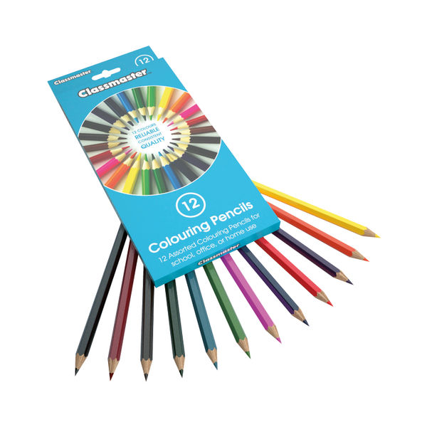 Classmaster Colouring Pencils Assorted (Pack of 12) CPW12