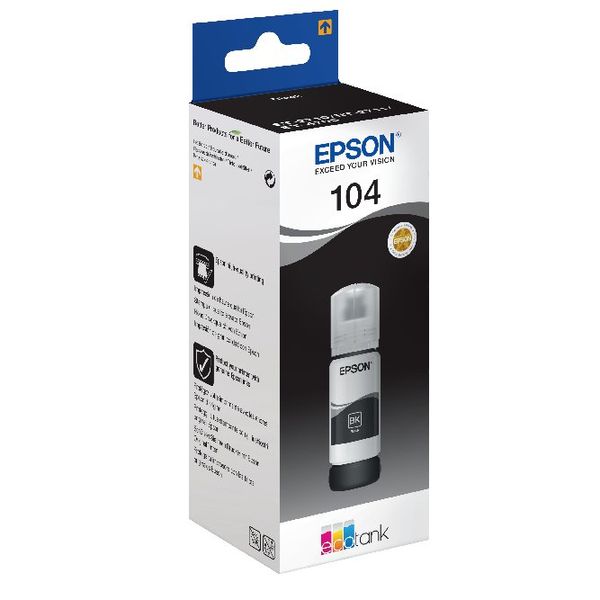 Epson 104 Black Ecotank Ink Bottle C13T00P140