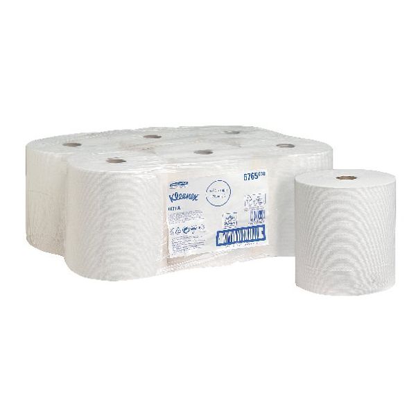 Kleenex 2-Ply Ultra Hand Towel Roll 130m White (6 Pack) 6765