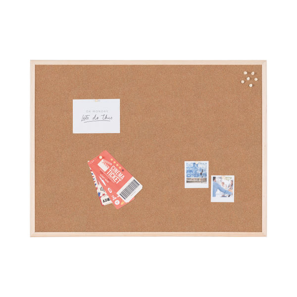 Q-Connect Lightweight Cork Noticeboard 600x900mm KF03567