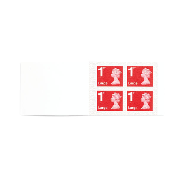 1st Class Large Stamps x 4 Pack SB4FL REDSINGLE