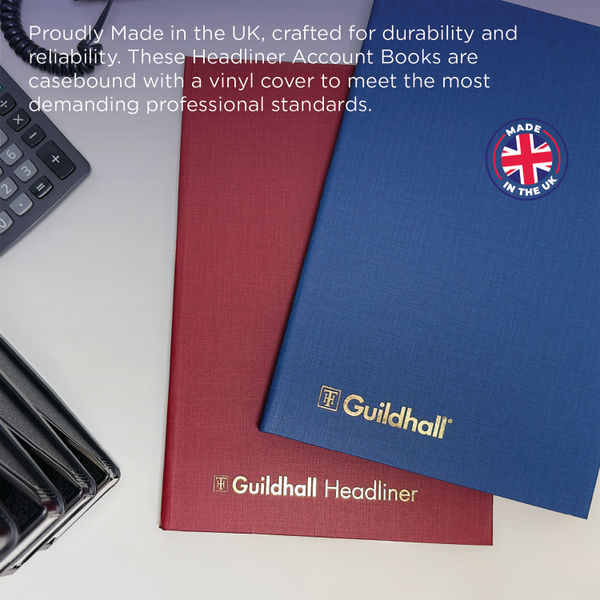 Guildhall 38 Series Headliner Book, 6 Cash Columns - 1147