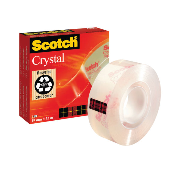 Scotch 19mm x 33m Clear Crystal Tape | 600