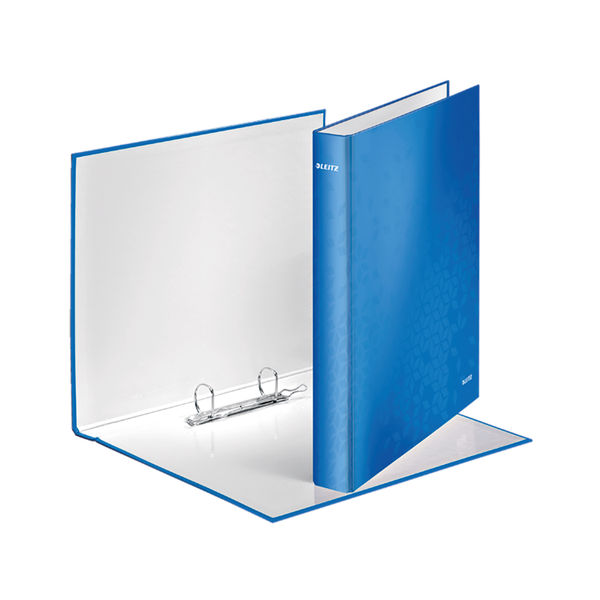 Leitz WOW Ring Binder 2 D-Ring 25mm A4 Blue (Pack of 10) 42410036