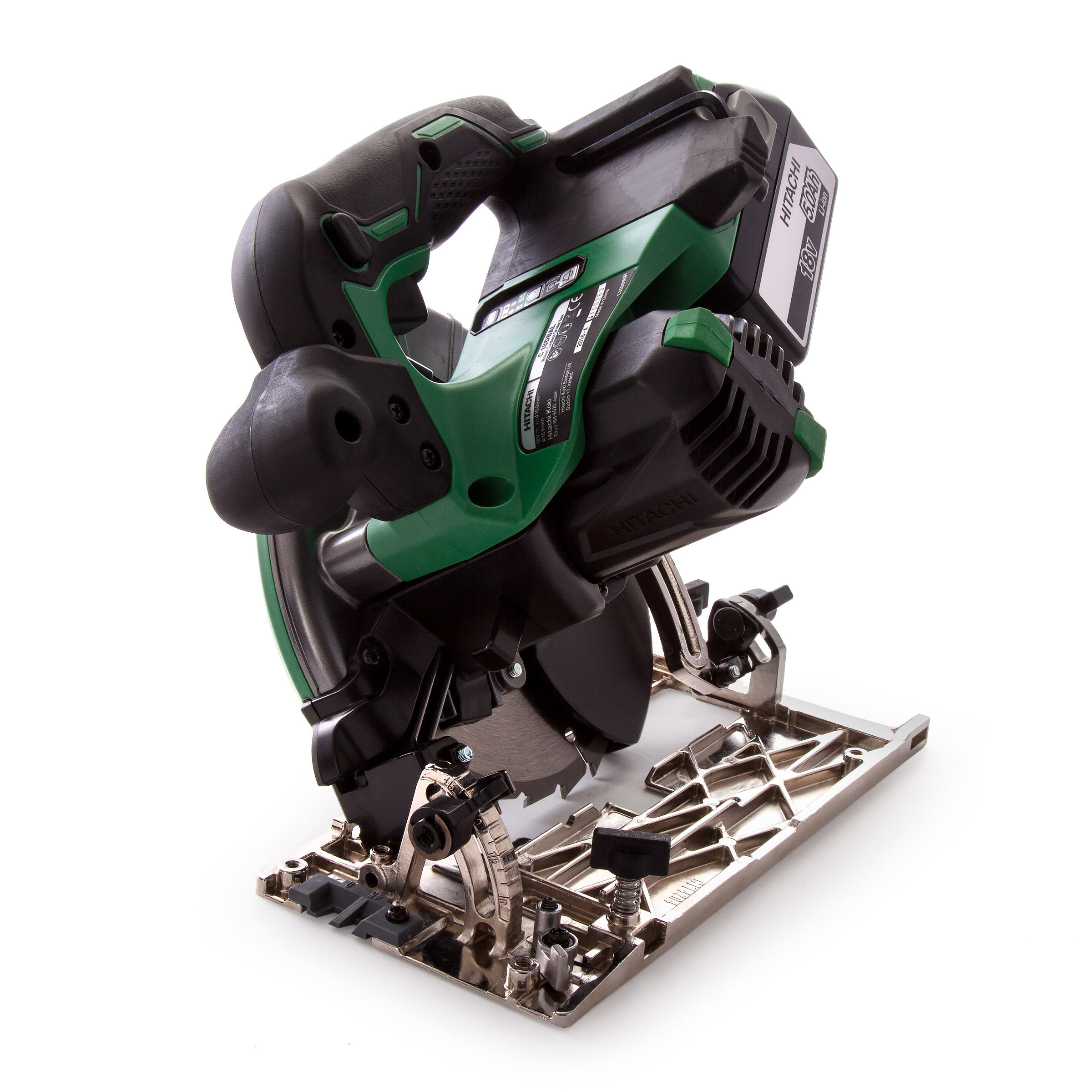 Toolstop Hitachi C18DBAL/JP 18V Brushless Circular Saw 165mm (2 x 5.0Ah