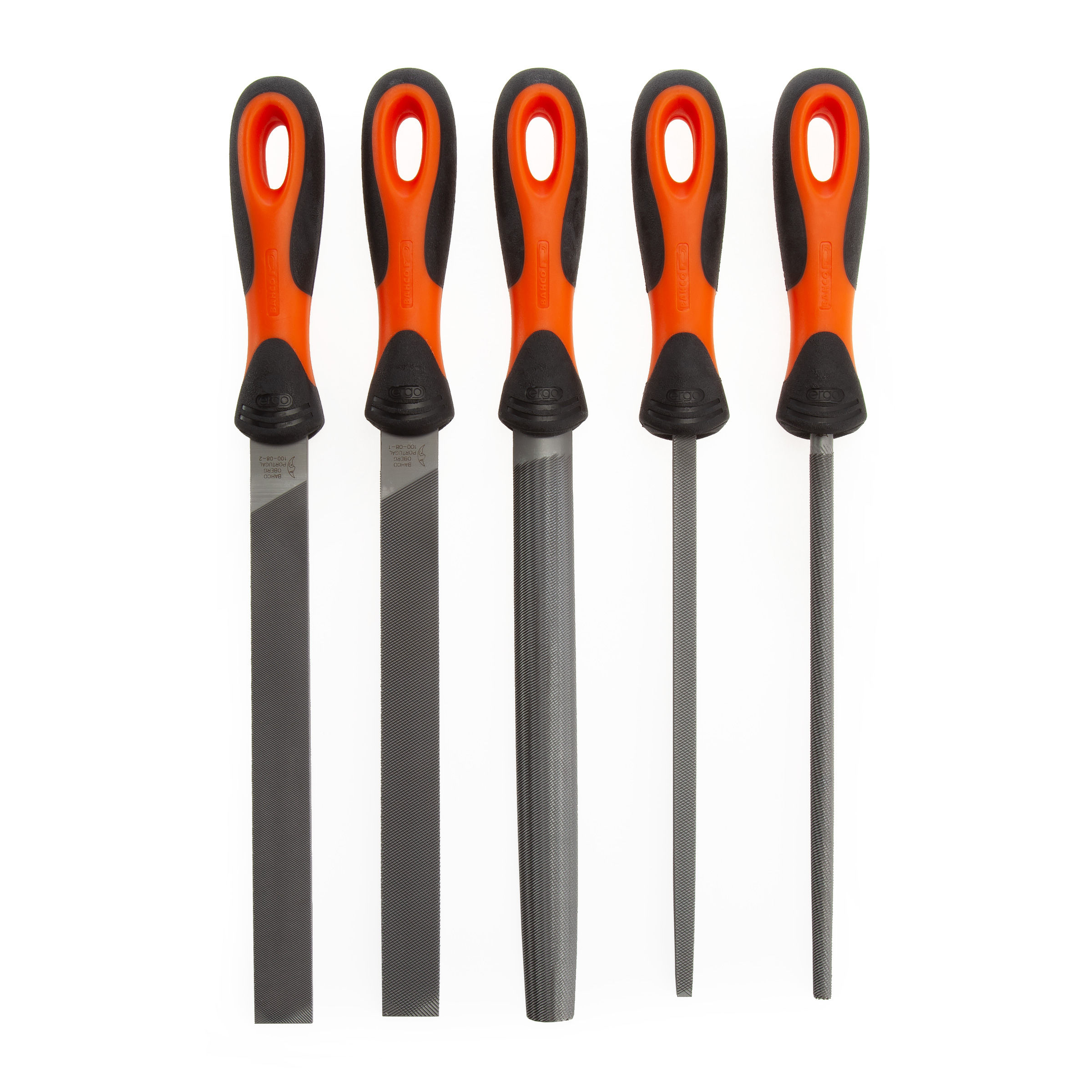 Toolstop Bahco 14780812 5 Piece Assorted Engineers File Set 8 Inch / 200mm