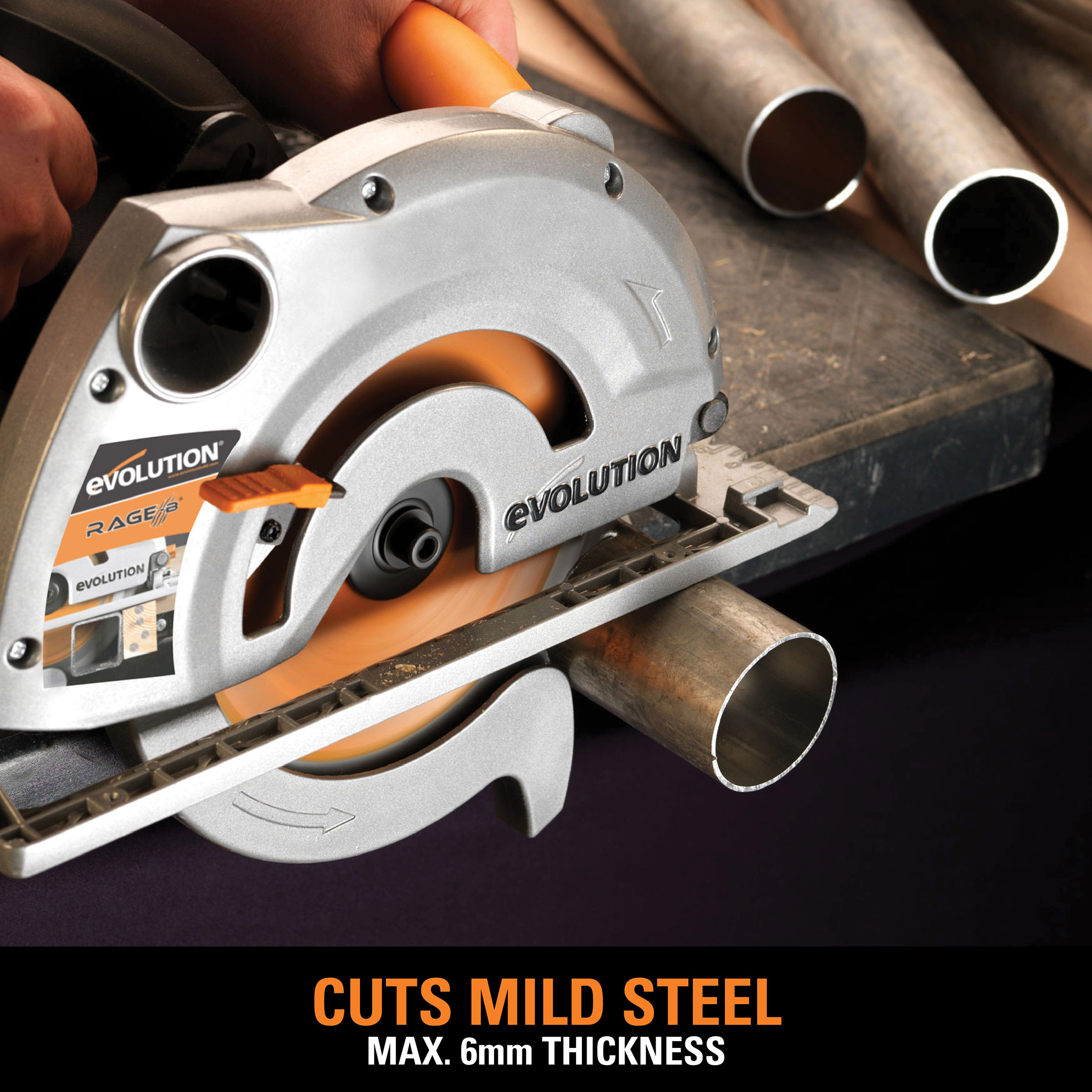 Toolstop Evolution Rage 1B TCT Multipurpose Circular Saw 185mm 110V