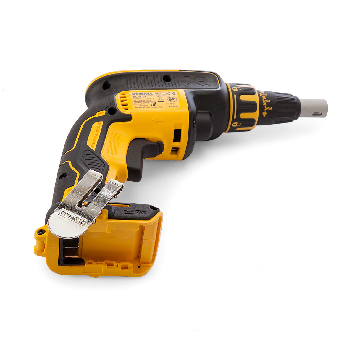 Toolstop Dewalt DCF620N 18V Brushless Screwdriver Single Screw Drywall