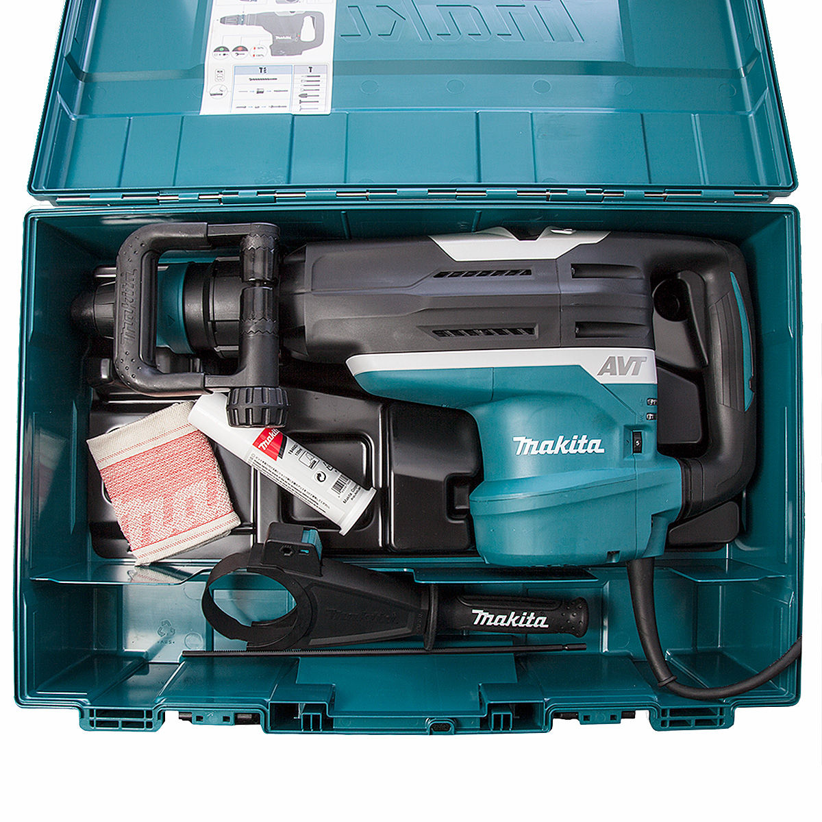 Toolstop Makita HR5212C Demolition Hammer Rotary Drill SDS Max with AVT