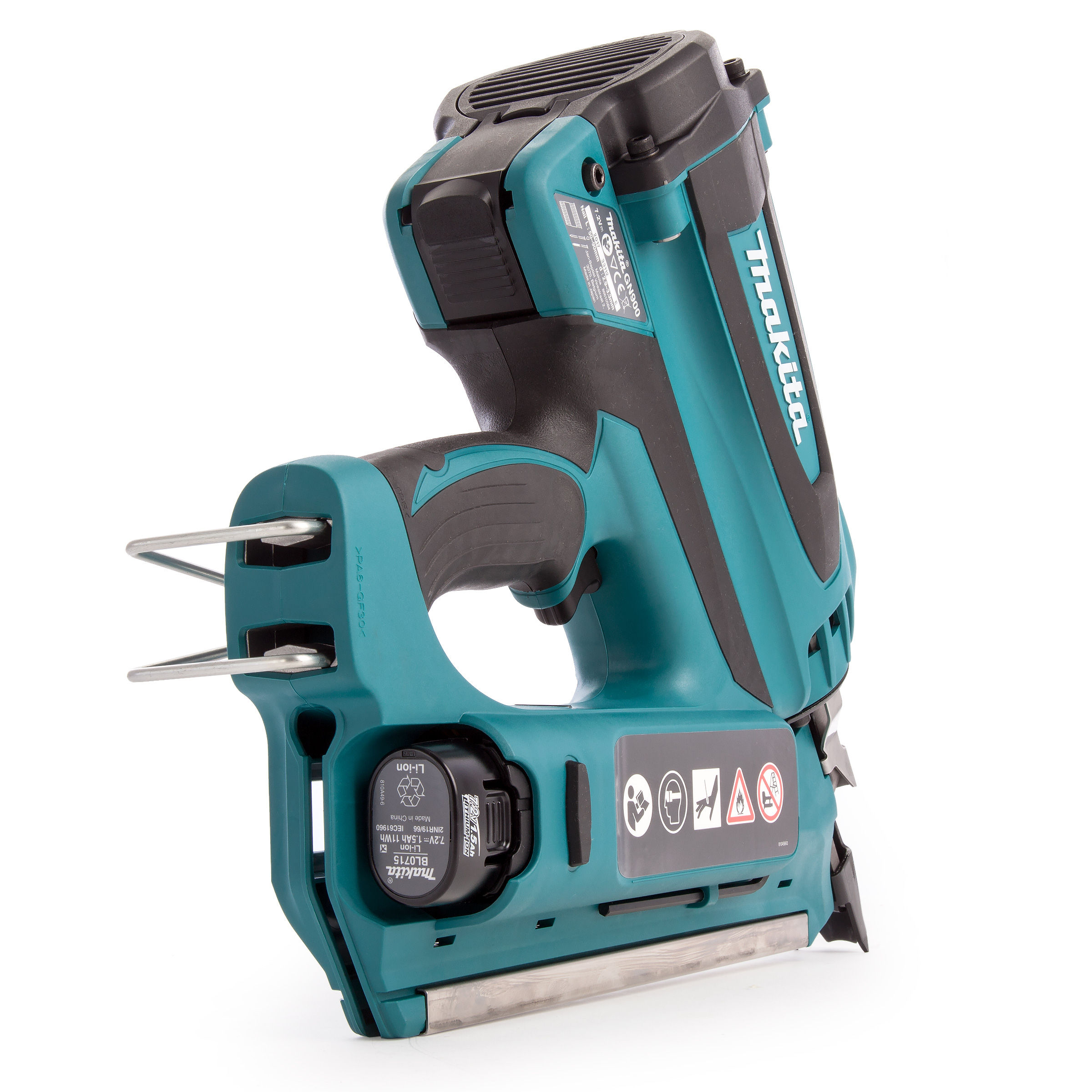 Toolstop Makita Gn900se 72v Cordless First Fix Gas Nailer 2 X 15ah Batteries