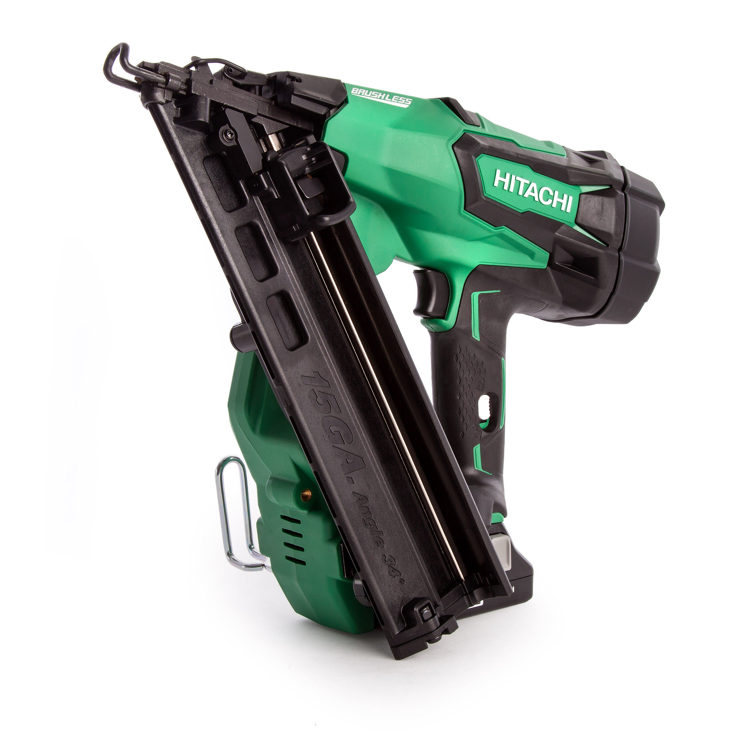Toolstop Hitachi NT1865DBAL/JX 18V 15GA Brushless Angled Finish Nailer