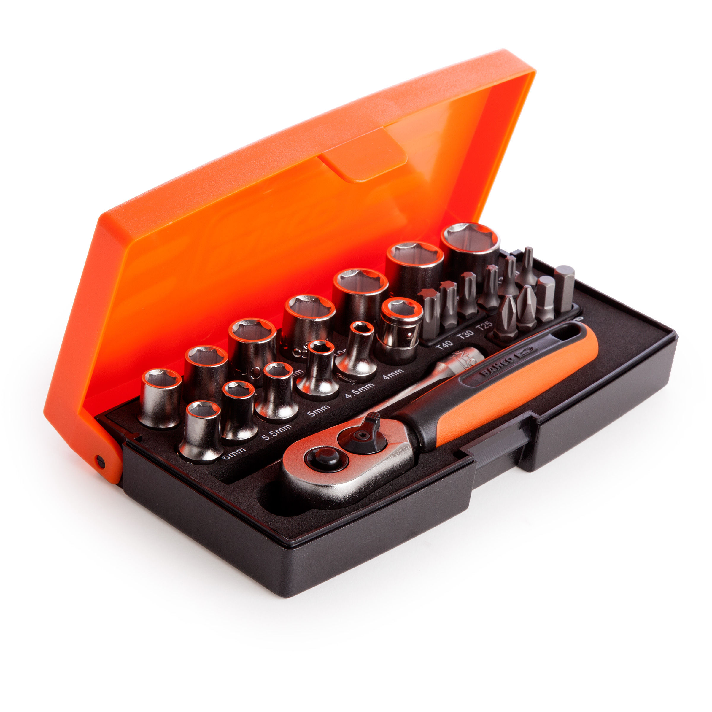 Toolstop Bahco SL25 25 Piece Socket Set 1/4 Inch Drive
