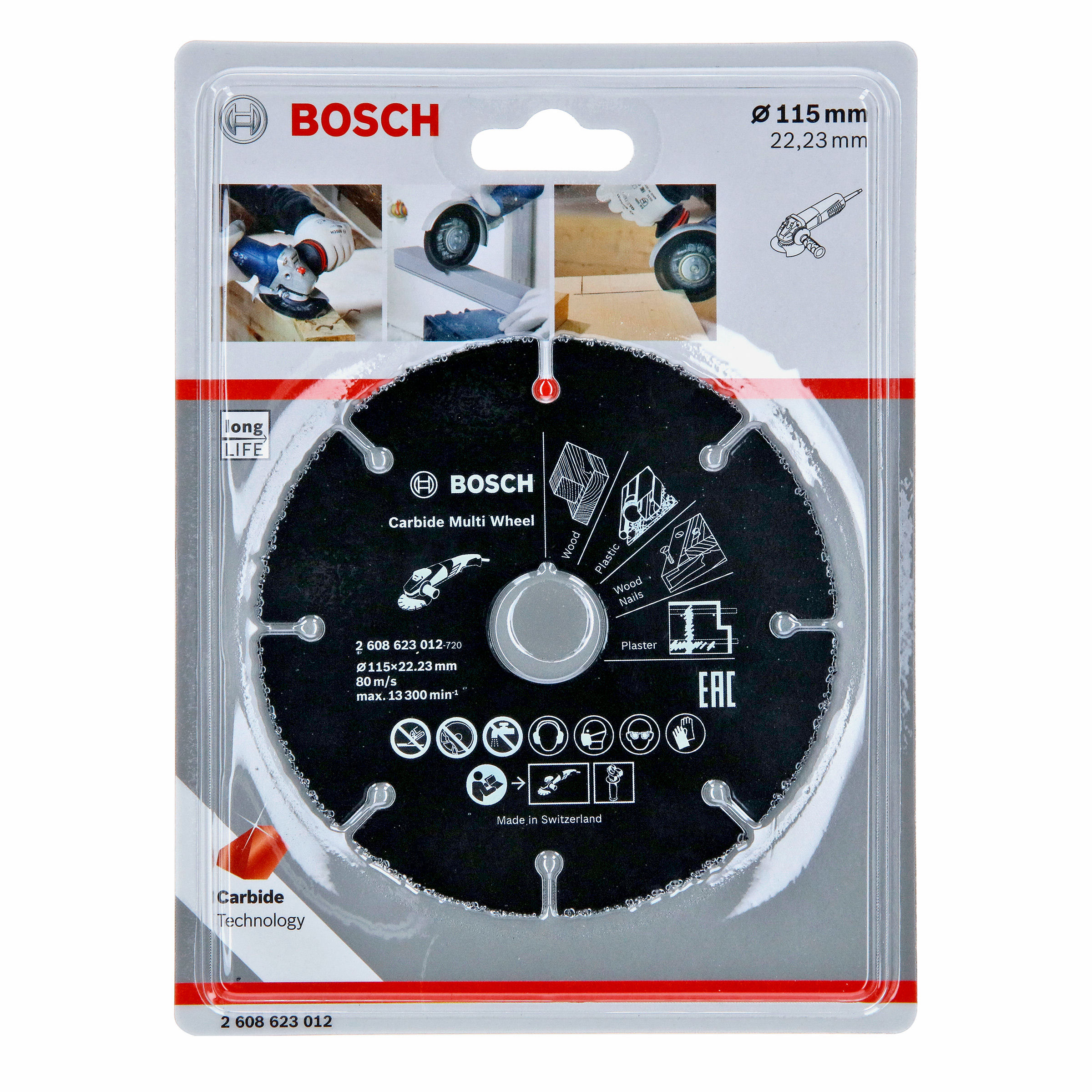 Toolstop Bosch 2608623012 Carbide Multi Wheel Cutting Discs 115mm (Pack