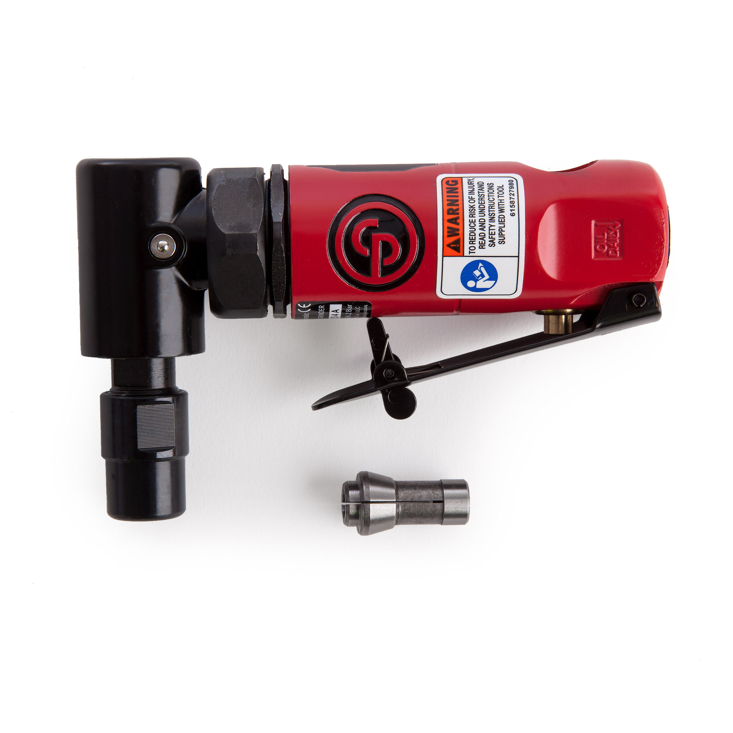 Toolstop Chicago Pneumatic CP875 Mini 90 Degree Die Grinder 1/4 Inch + 6mm Collet