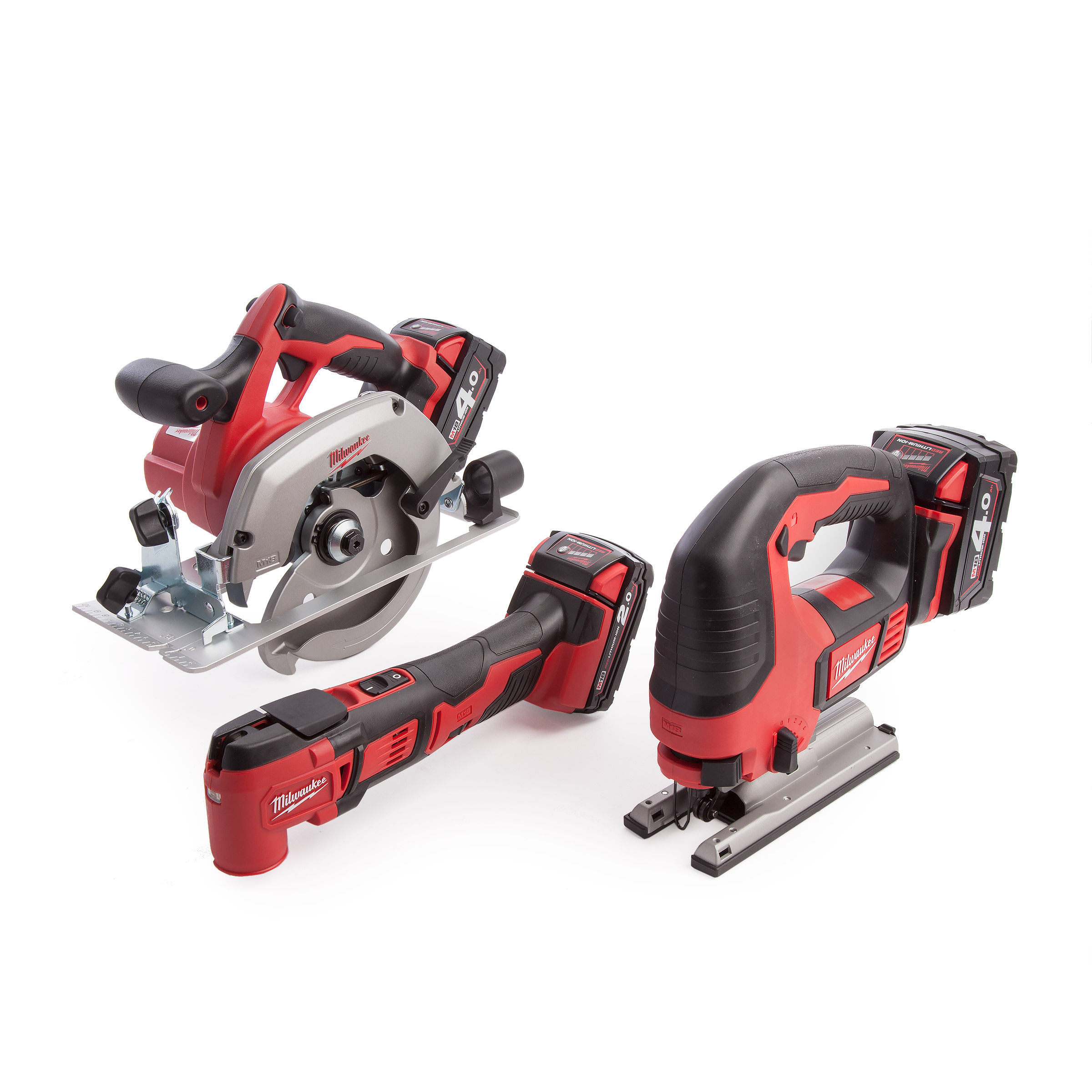 Toolstop Milwaukee M18BPP3B423B M18 Brushed Cordless 3 Piece Kit