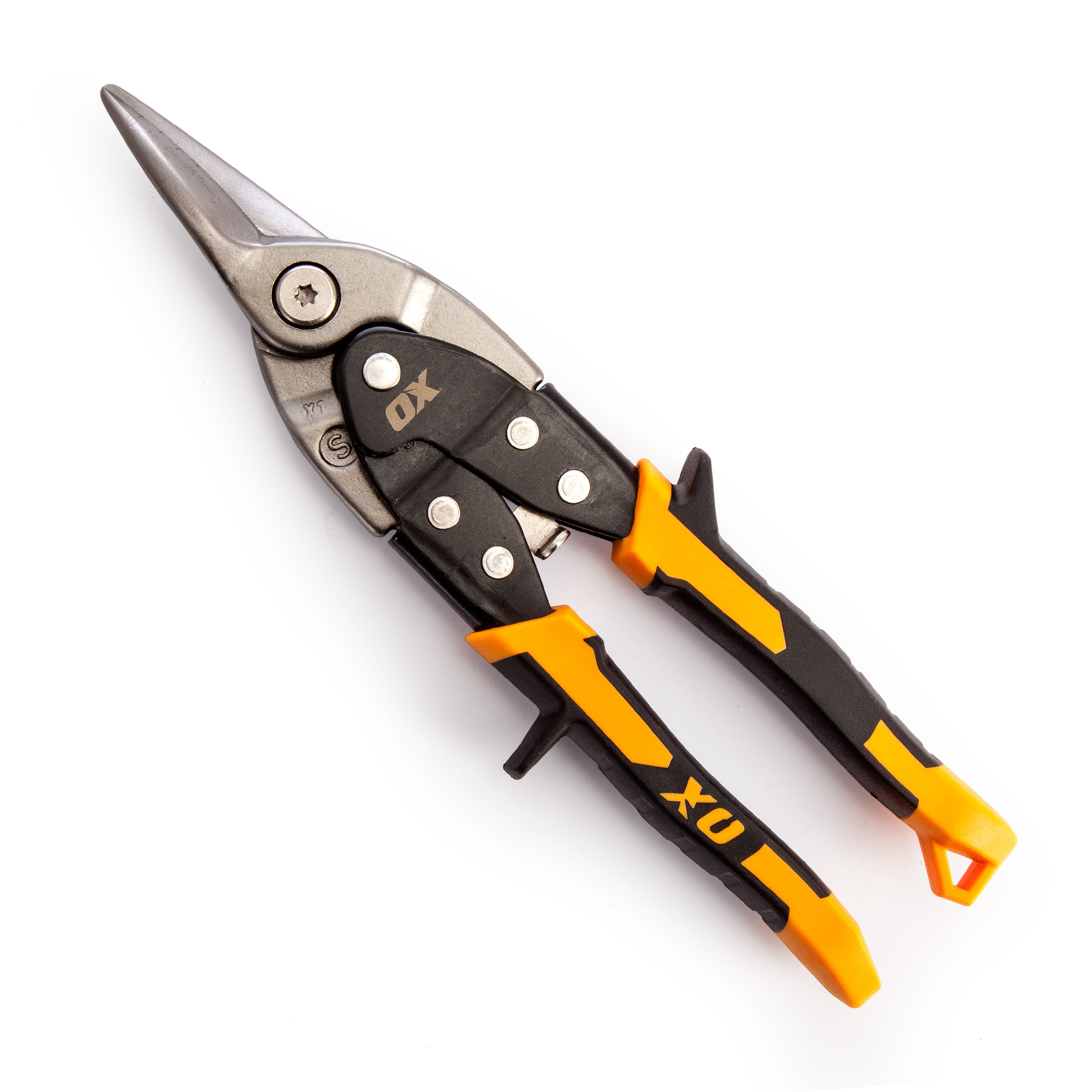 Toolstop OX Aviation Snips Pro Series Straight Yellow 10 Inch / 250mm