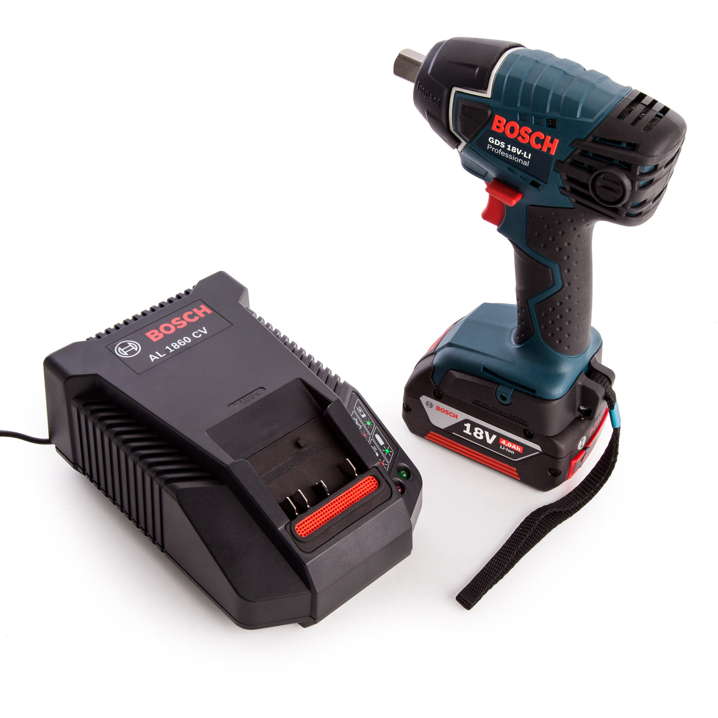 Toolstop Bosch GDS18VLI 18V Cordless Impact Wrench (1 x 4.0Ah Battery)