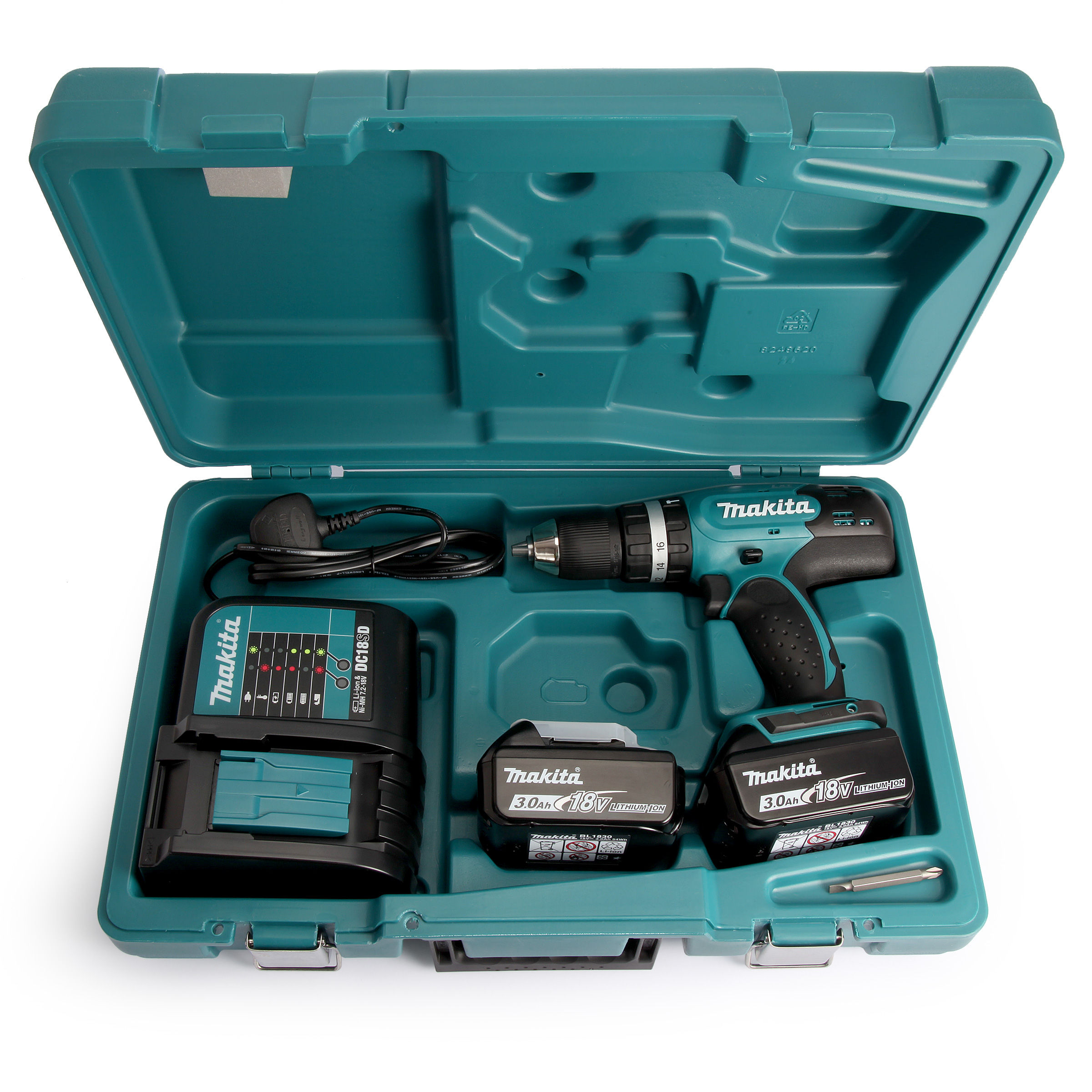 Toolstop Makita DHP453SFE 18V Cordless Combi Drill (2 x 3.0Ah Batteries)