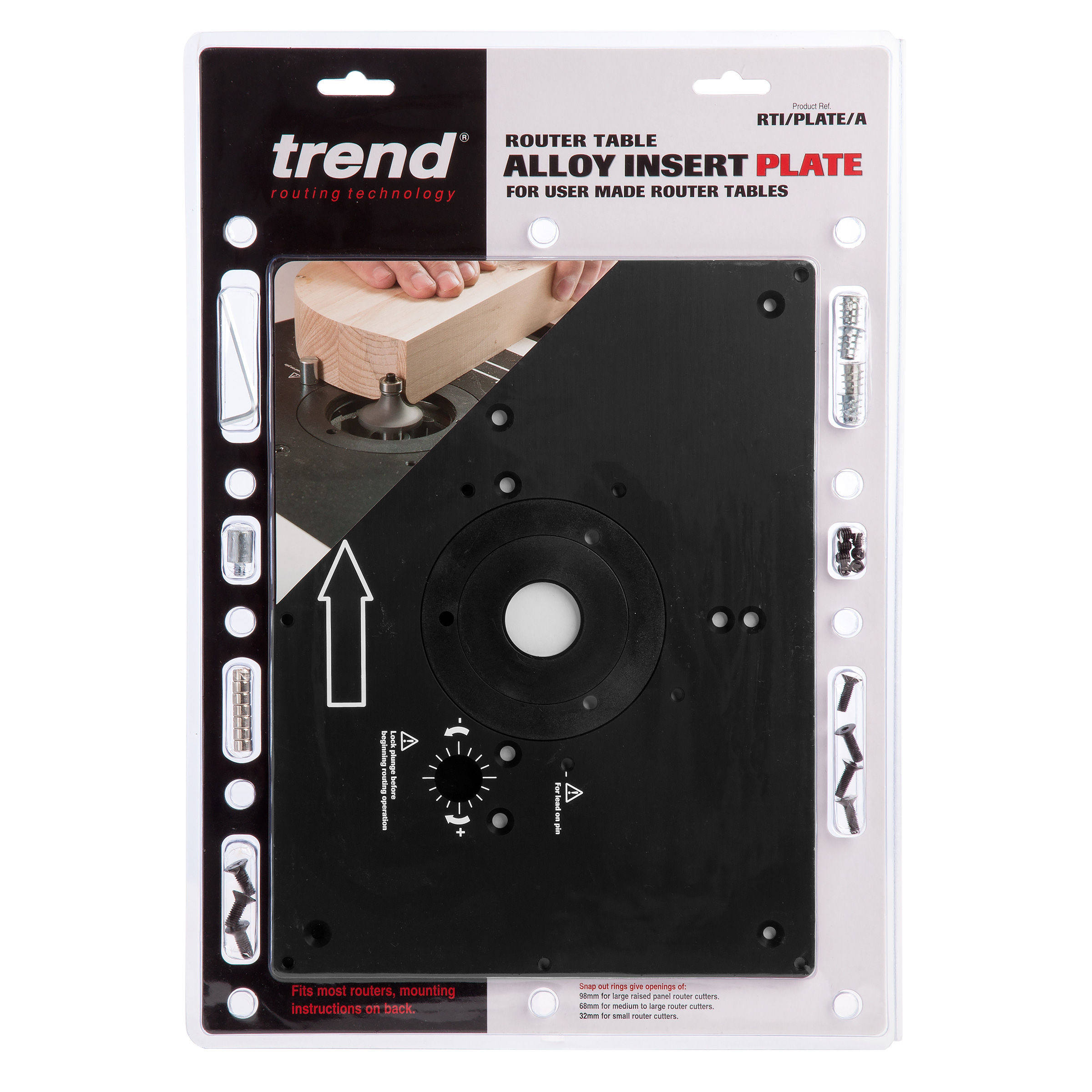 Toolstop Trend RTI/PLATE/A Alloy Insert Plate for Router Table