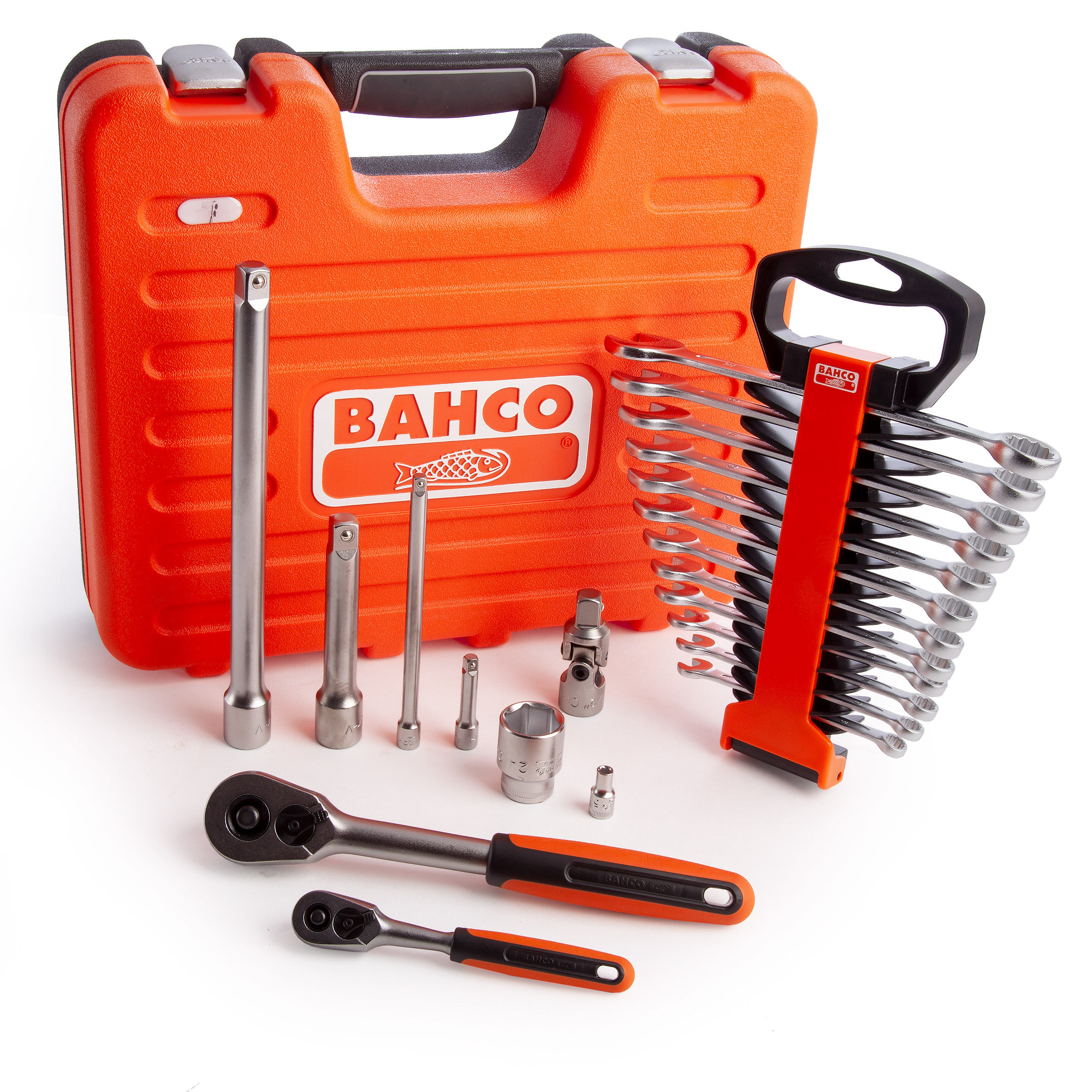 Toolstop Bahco S410 Socket & Spanner Set 1/4 and 1/2in Drive (41 Piece)