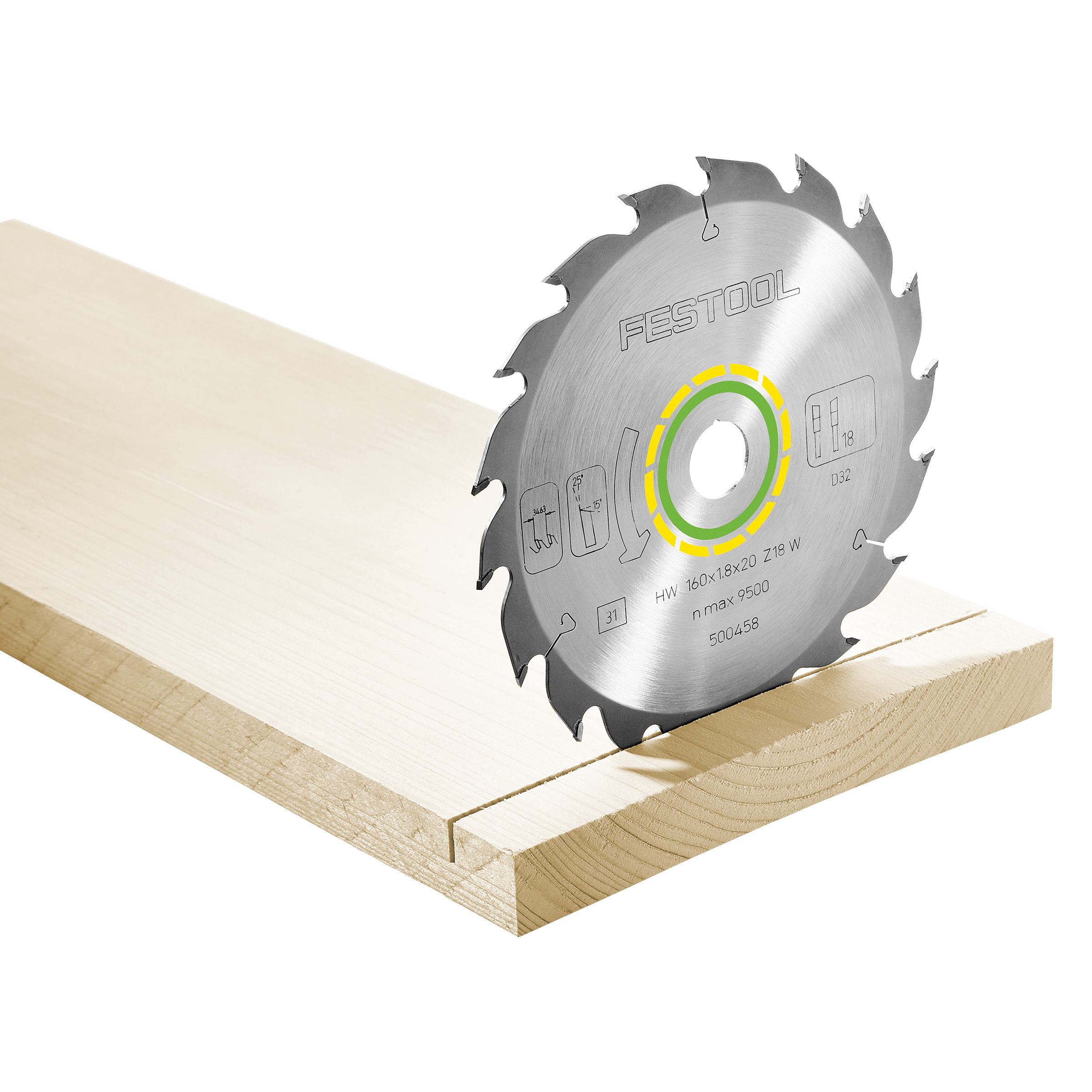 Toolstop Festool 500458 Standard Saw Blade 160mm x 20mm x 18T