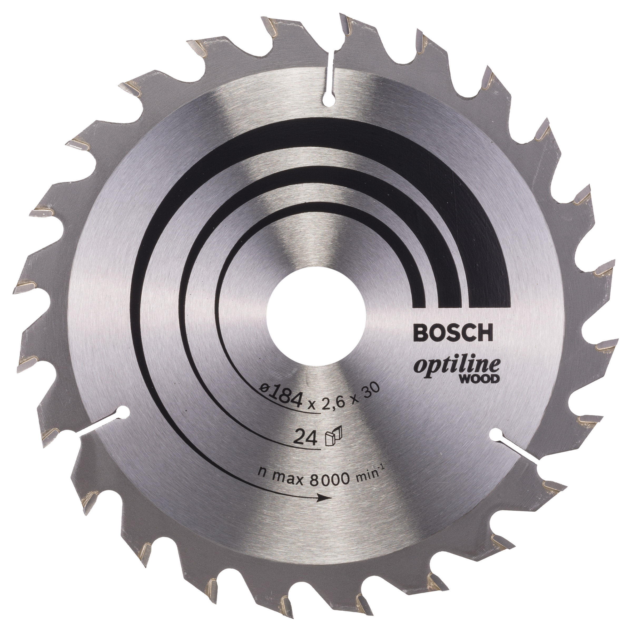 Toolstop Bosch 2608640610 Optiline Circular Saw Blade for Wood 184mm x