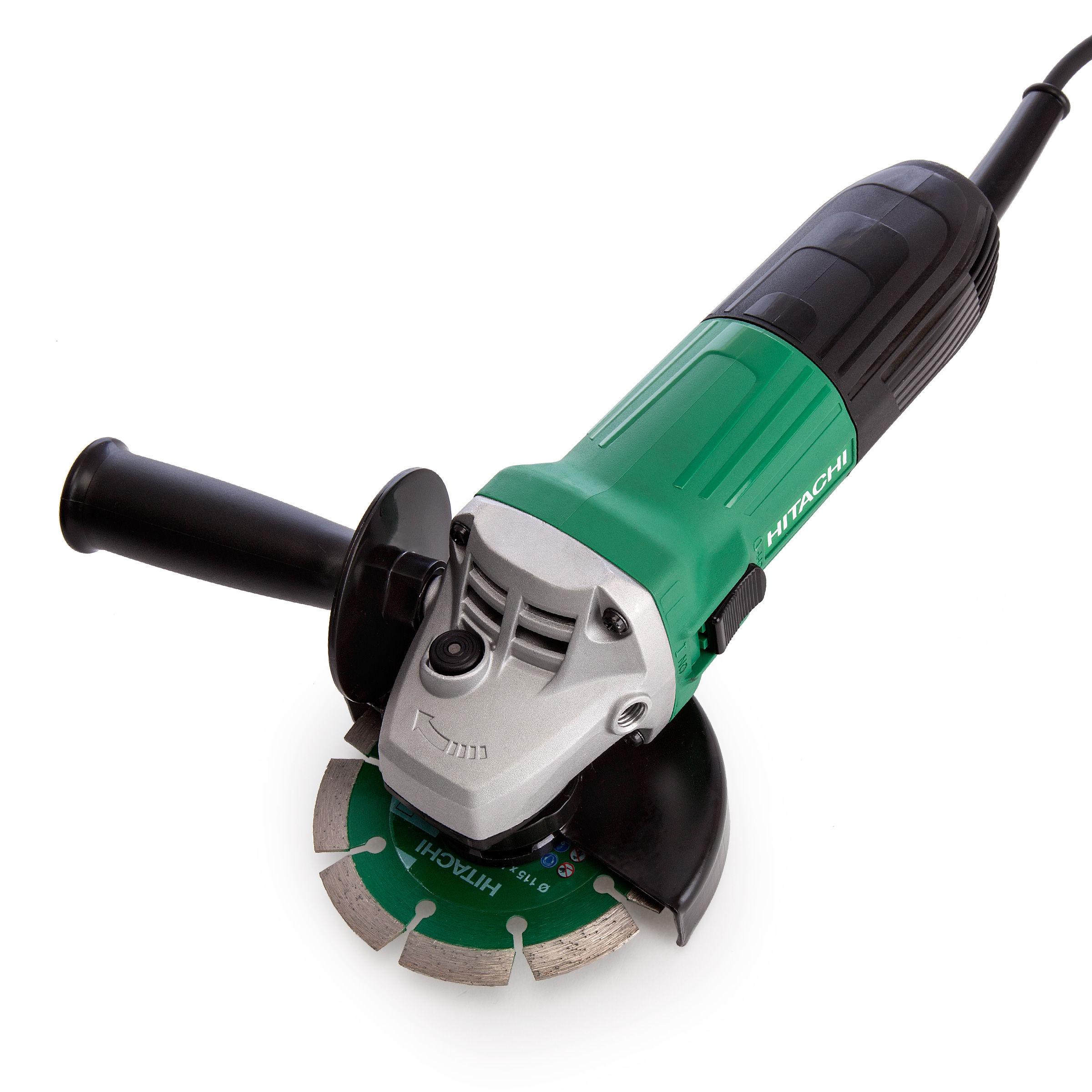 Toolstop Hitachi G 12STX Angle Grinder 115mm 600W with Diamond Blade 110V