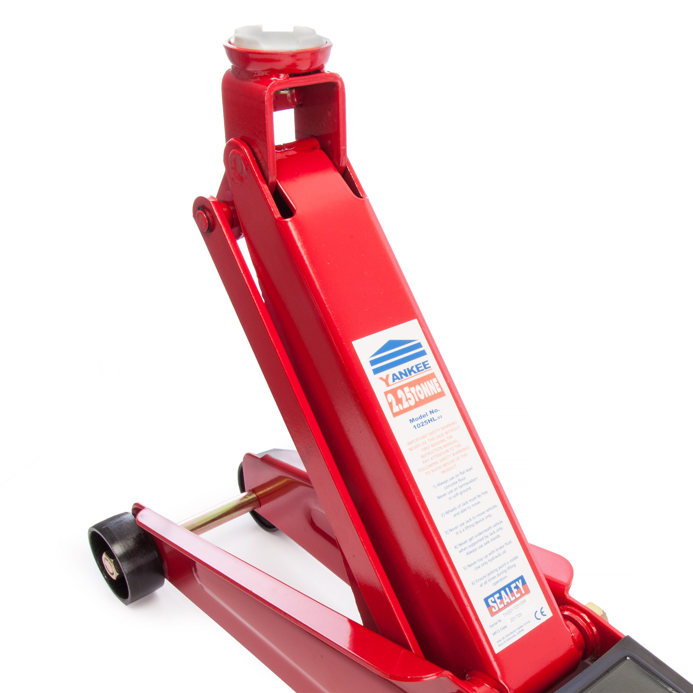 Toolstop Sealey 1025HL Trolley Jack 2.25tonne High Lift Super Rocket Lift
