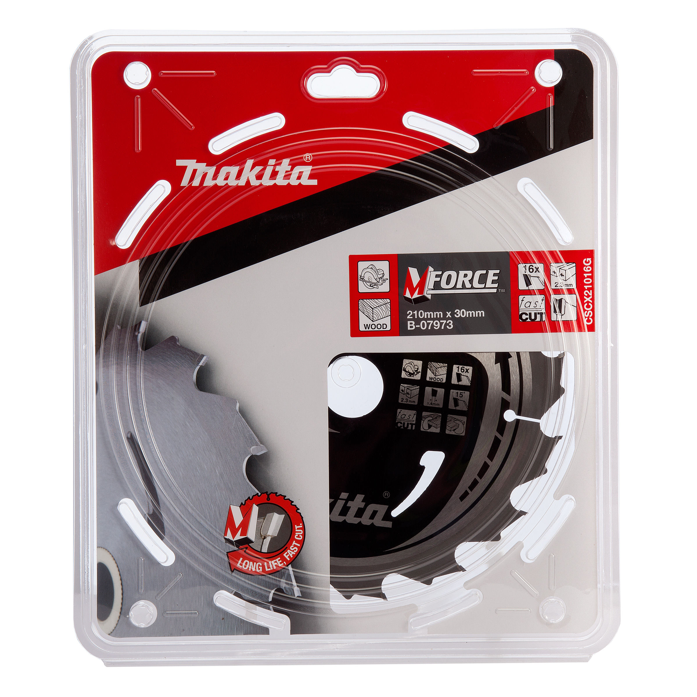 Toolstop Makita B07973 M Force Circular Saw Blade 210 x 30mm x 16T