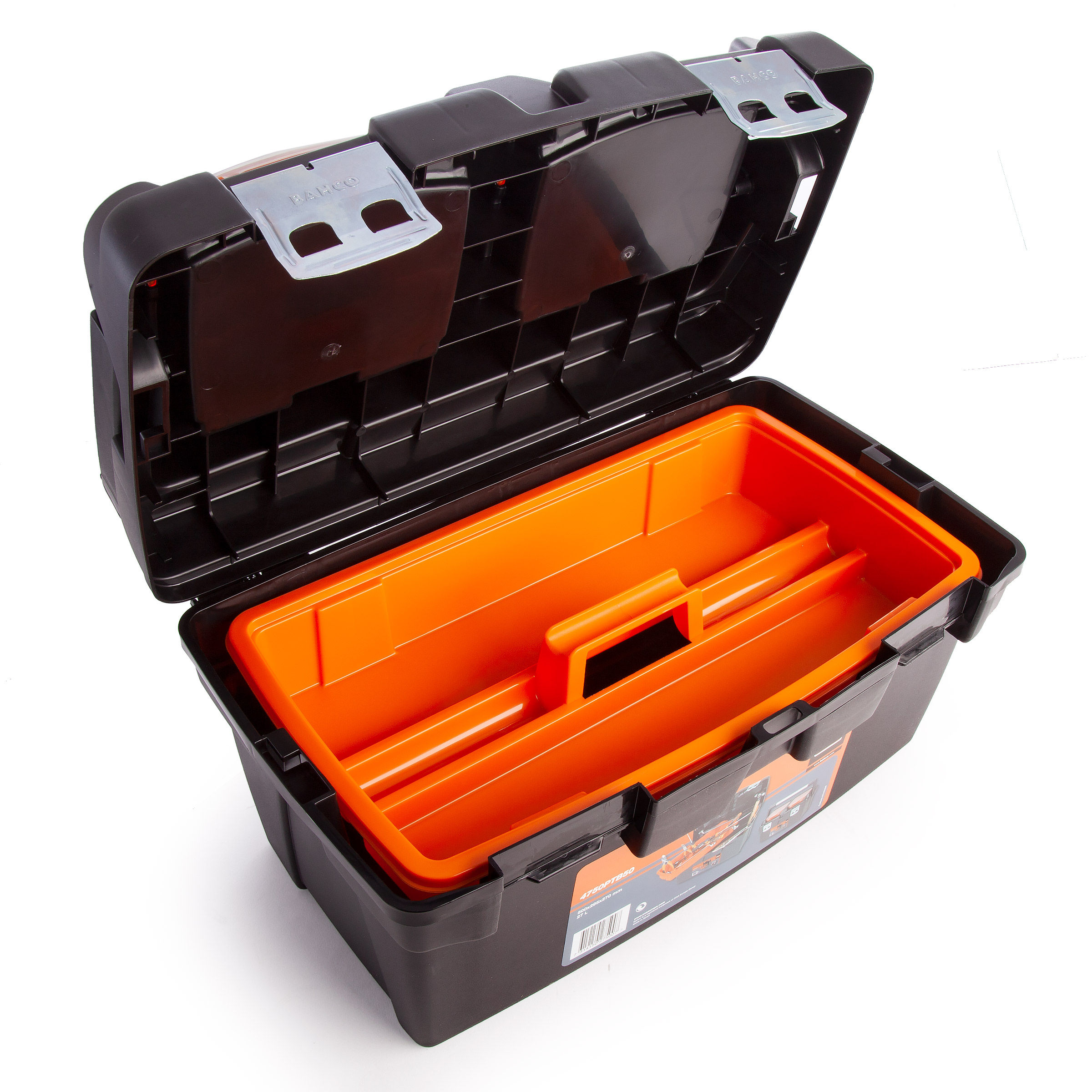 Toolstop Bahco 4750ptb50 Heavy Duty Plastic Tool Box 480 X 280 X 270mm