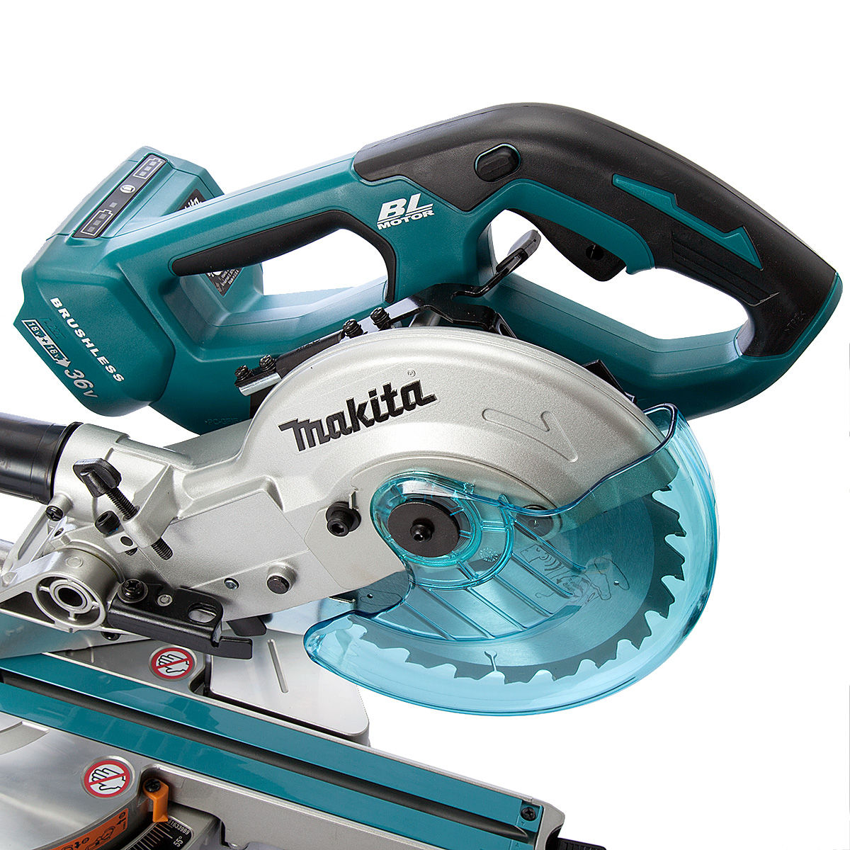 Toolstop Makita DLS714Z Slide Compound Mitre Saw Twin 18V Cordless LTX