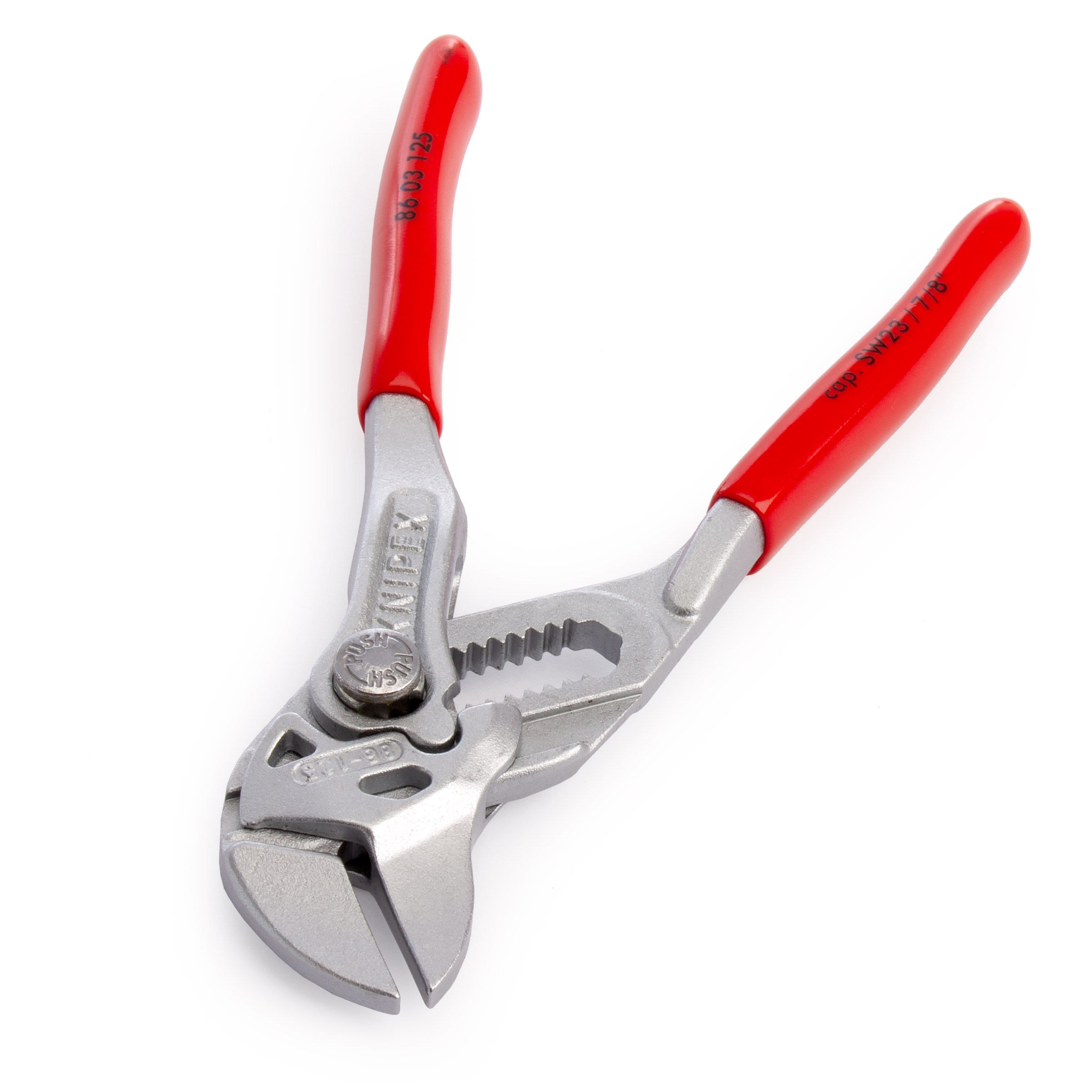 Toolstop Knipex 8603125SB Mini Pliers + Wrench 2 in 1 Tool Chrome