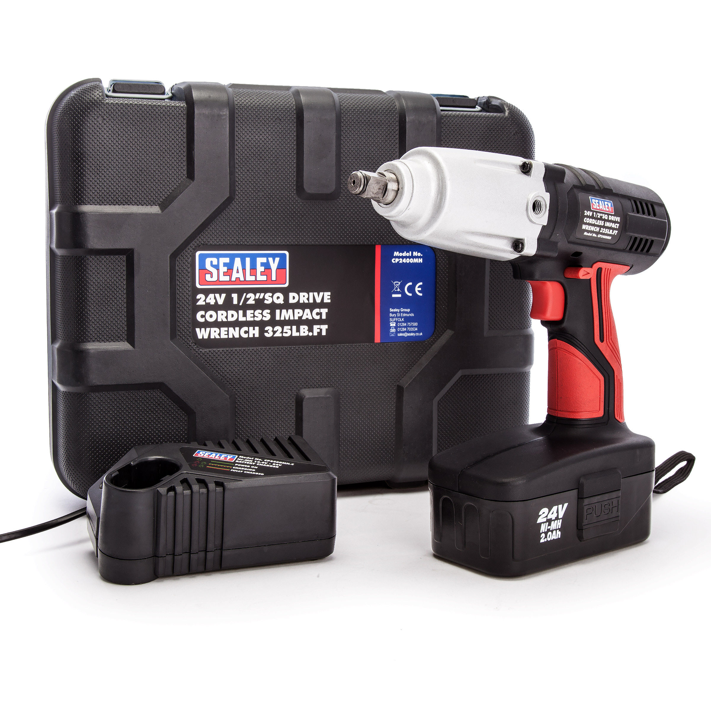 Toolstop Sealey CP2400MH 24V Cordless Impact Wrench 1/2in Drive (1 x 2