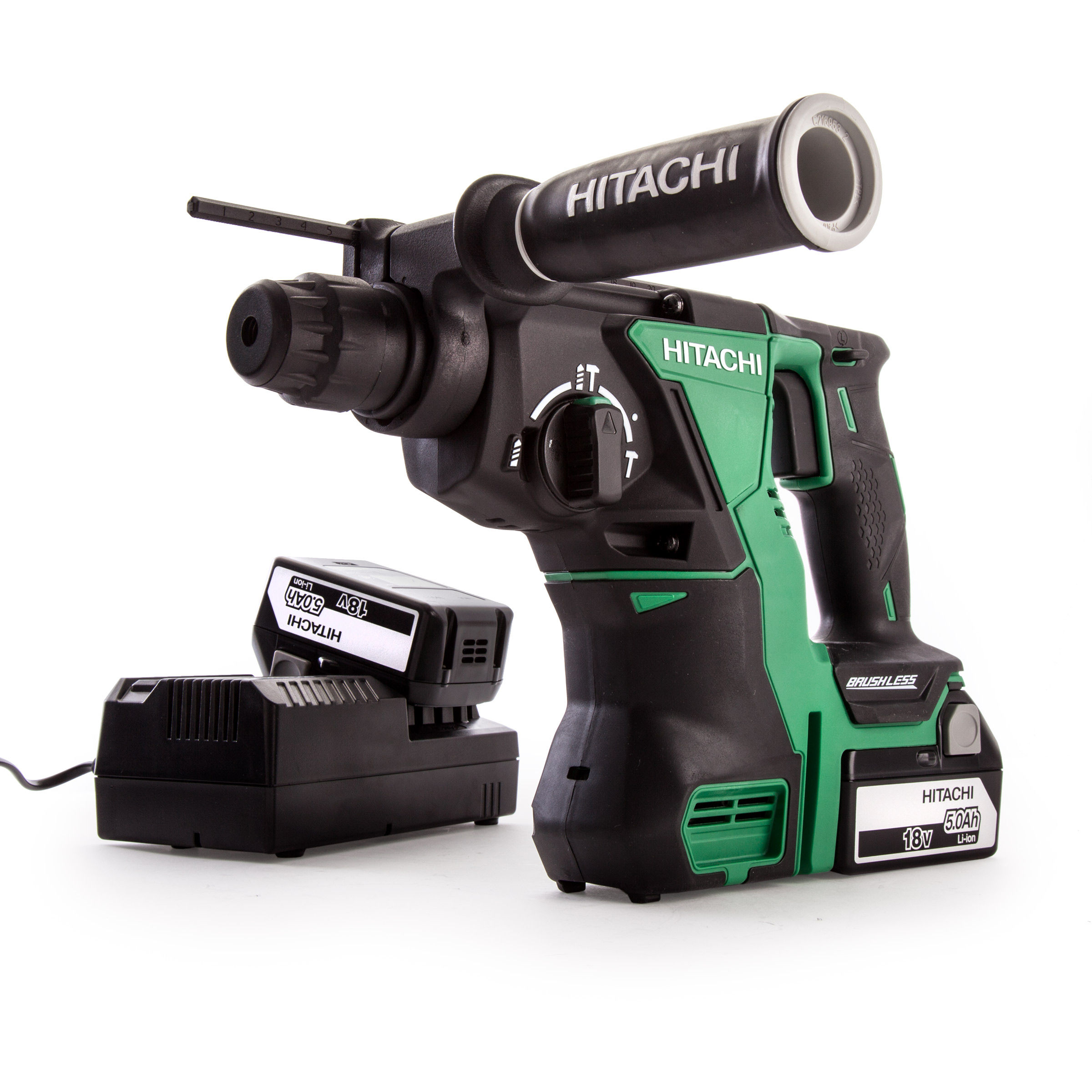 Toolstop Hitachi DH18DBL/JP 18V Brushless SDS Plus Hammer Drill (2 x 5