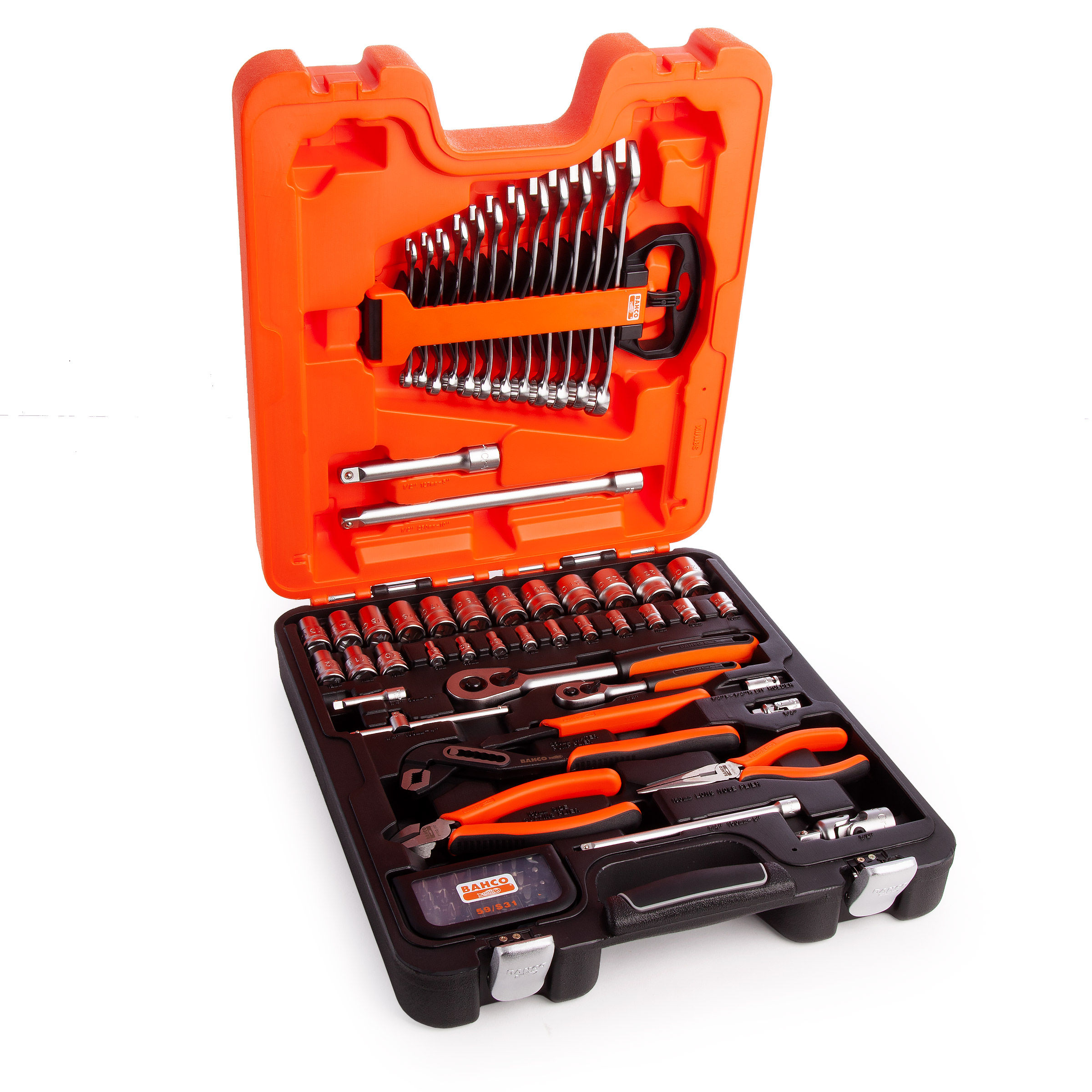 Toolstop Bahco S81MIX Socket & Pliers Set 1/2 and 1/4in Drive (81 Piece)