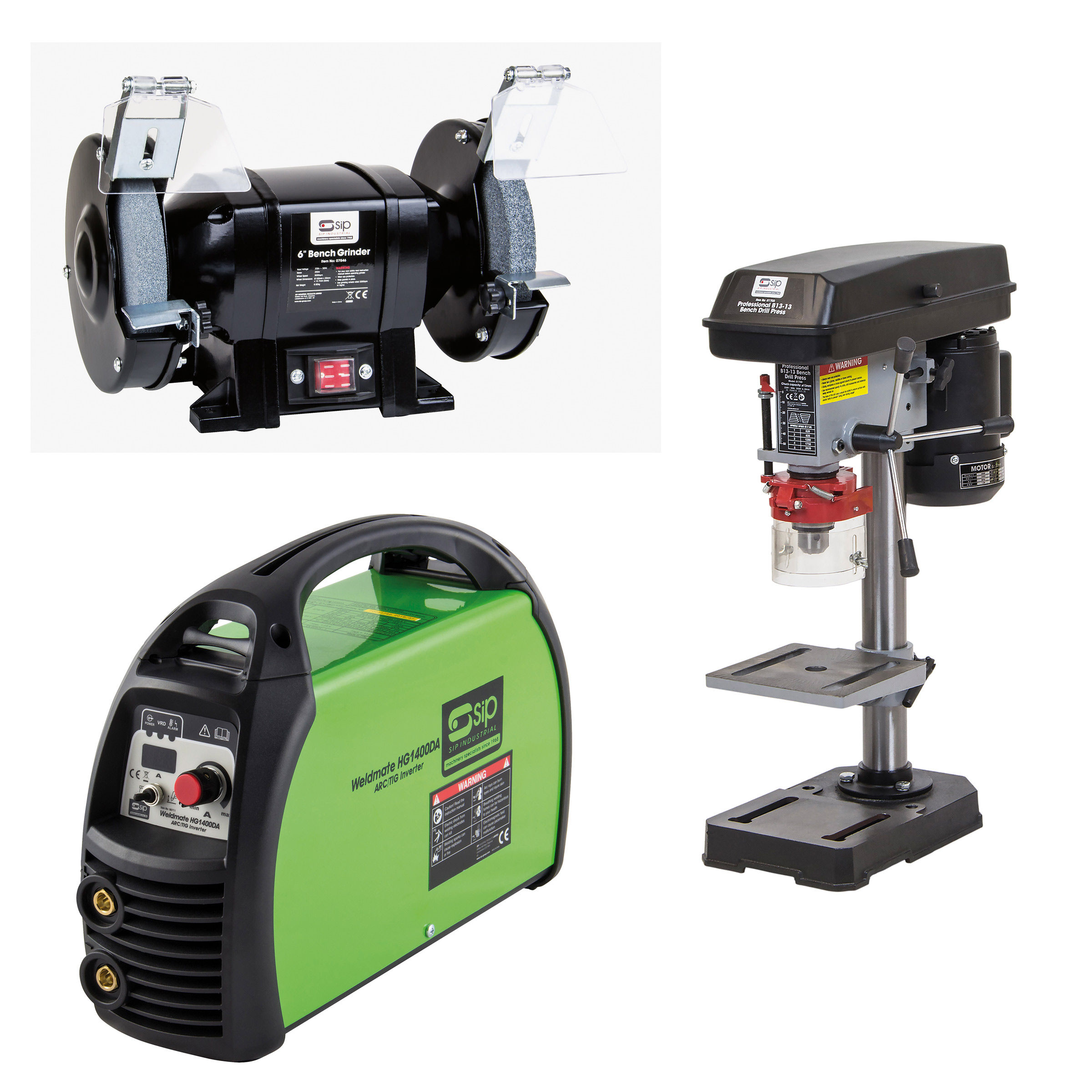 Drills Sip 01700 350w 50mm Bench Pillar Drill Drilling Tools